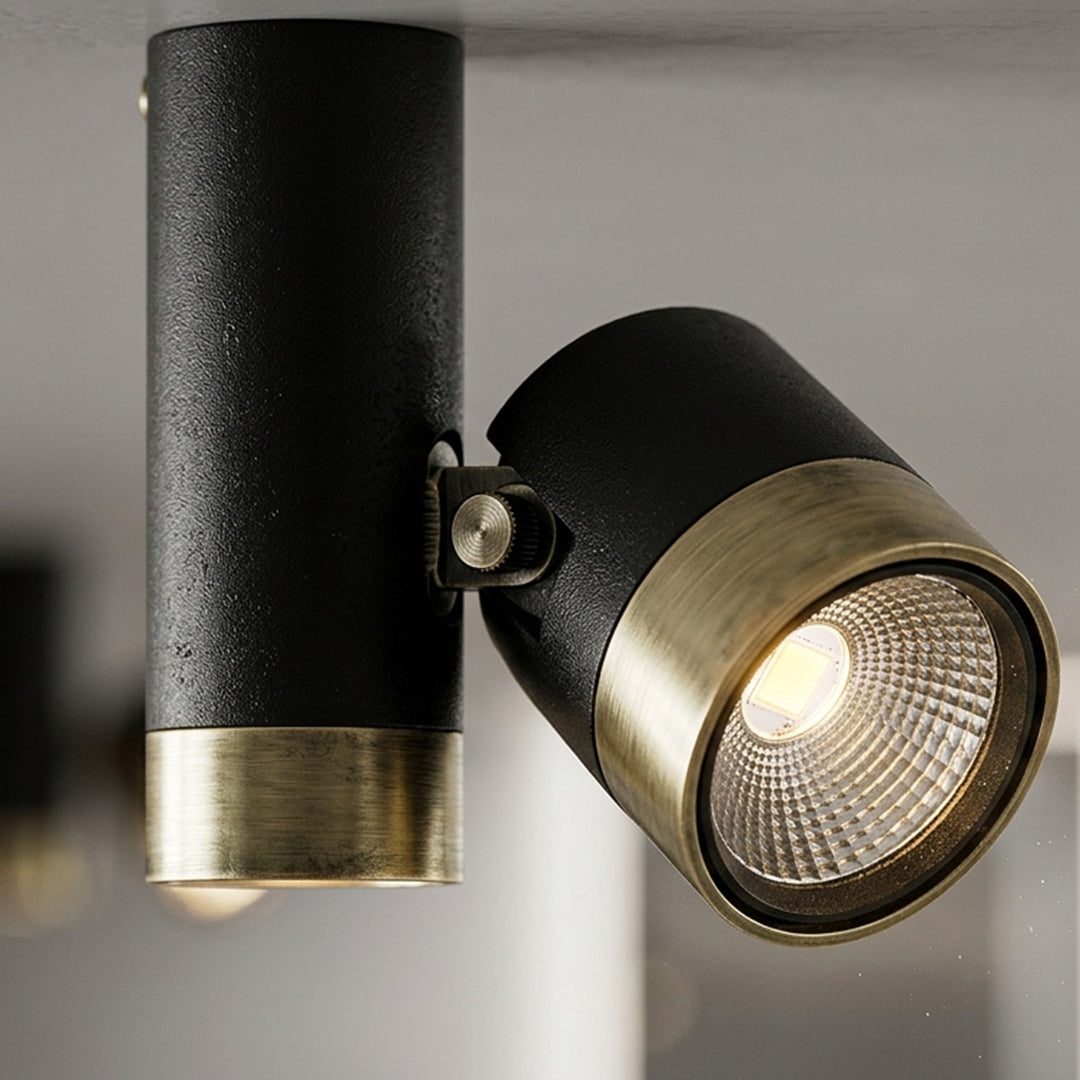 CEILING LAMP 2*GU10-5W 130*170*60 BK+GD