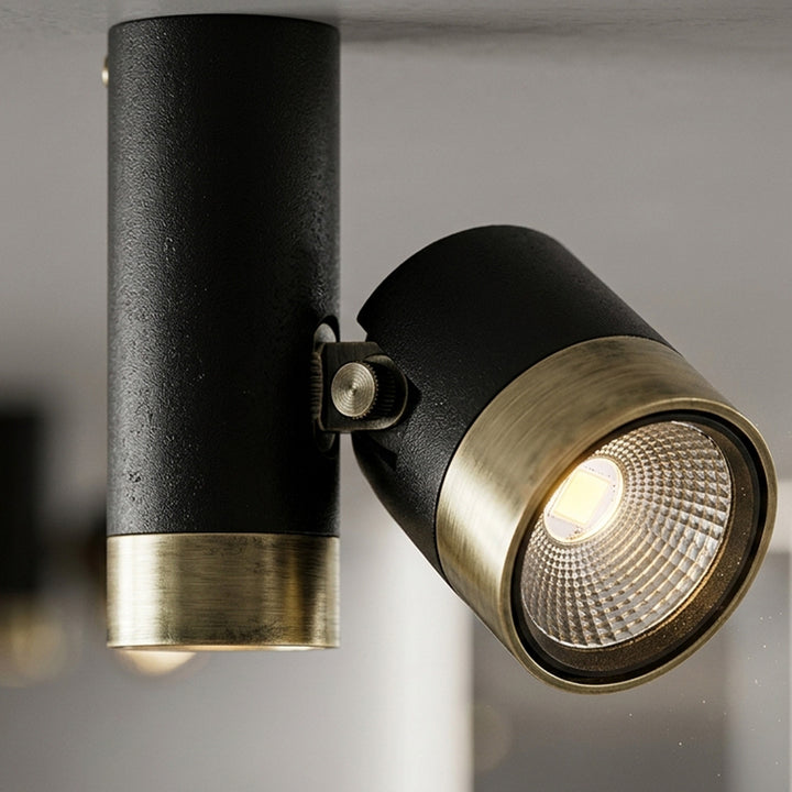 CEILING LAMP 2*GU10-5W 130*170*60 BK+GD