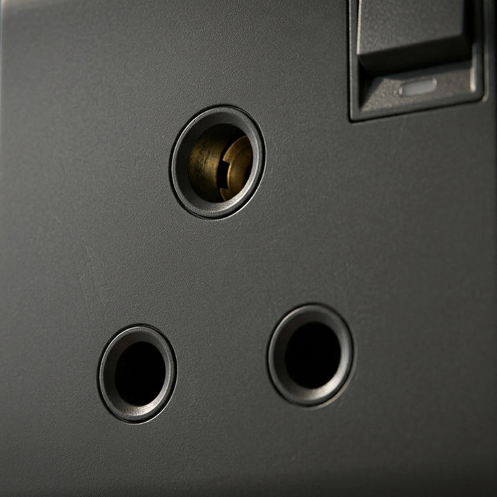 PIENO-15A 1 G 3 Round Pin Switched Socket w