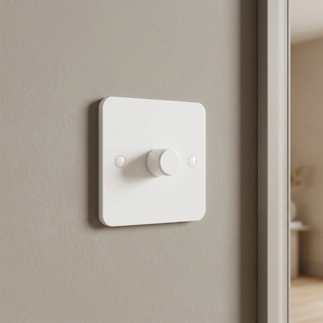 Lisse 1G 2W Universal 100W/VA LED Dimmer WH Switch