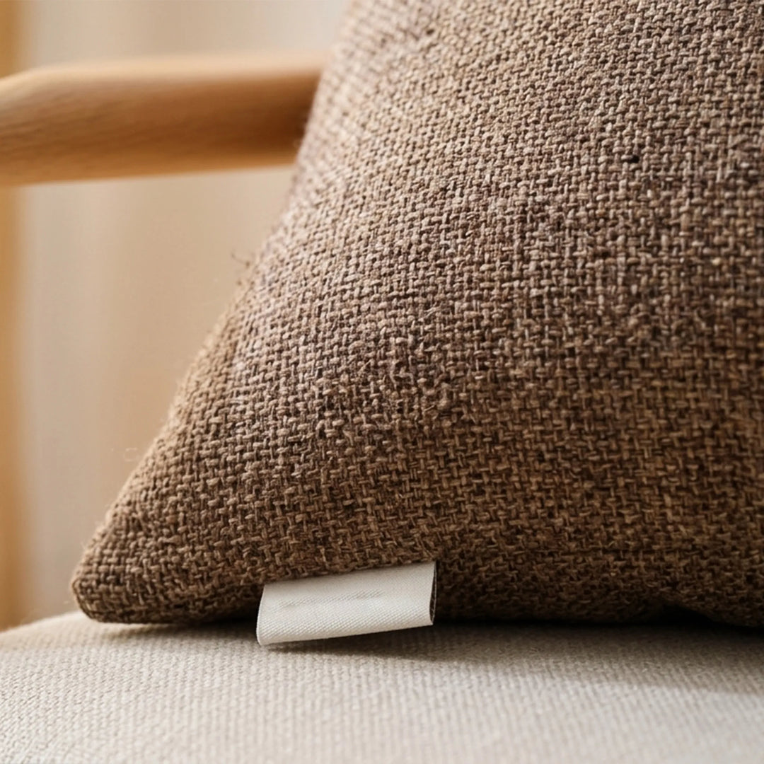 TWILL CUSHION 47CM X47CM GREYISH-BROWN