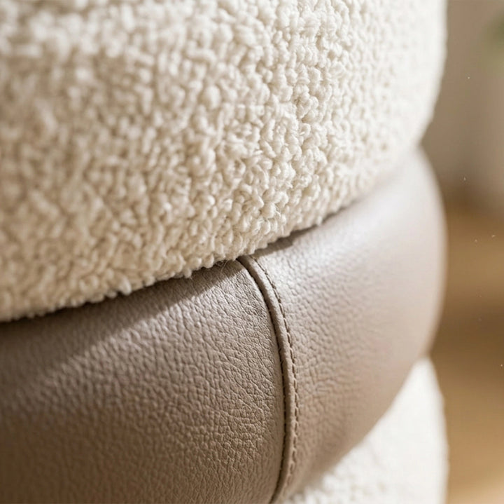 ALREZA OTTOMAN 55 X50.5CM BROWN
