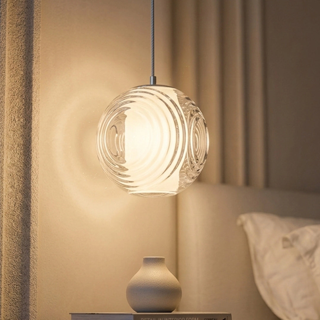Pendant Lamp 6W 3M Cable White Chrome Transparent