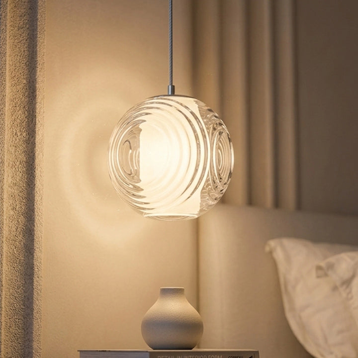 Pendant Lamp 6W 3M Cable White Chrome Transparent