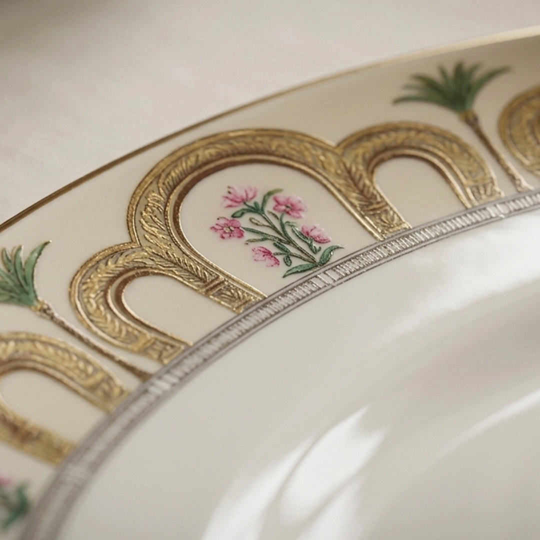 JASMINE ROUND COUP PLATE  