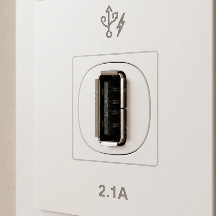 VIVACE - 1 x 2.1A USB Charger, WE - WH Black Charger