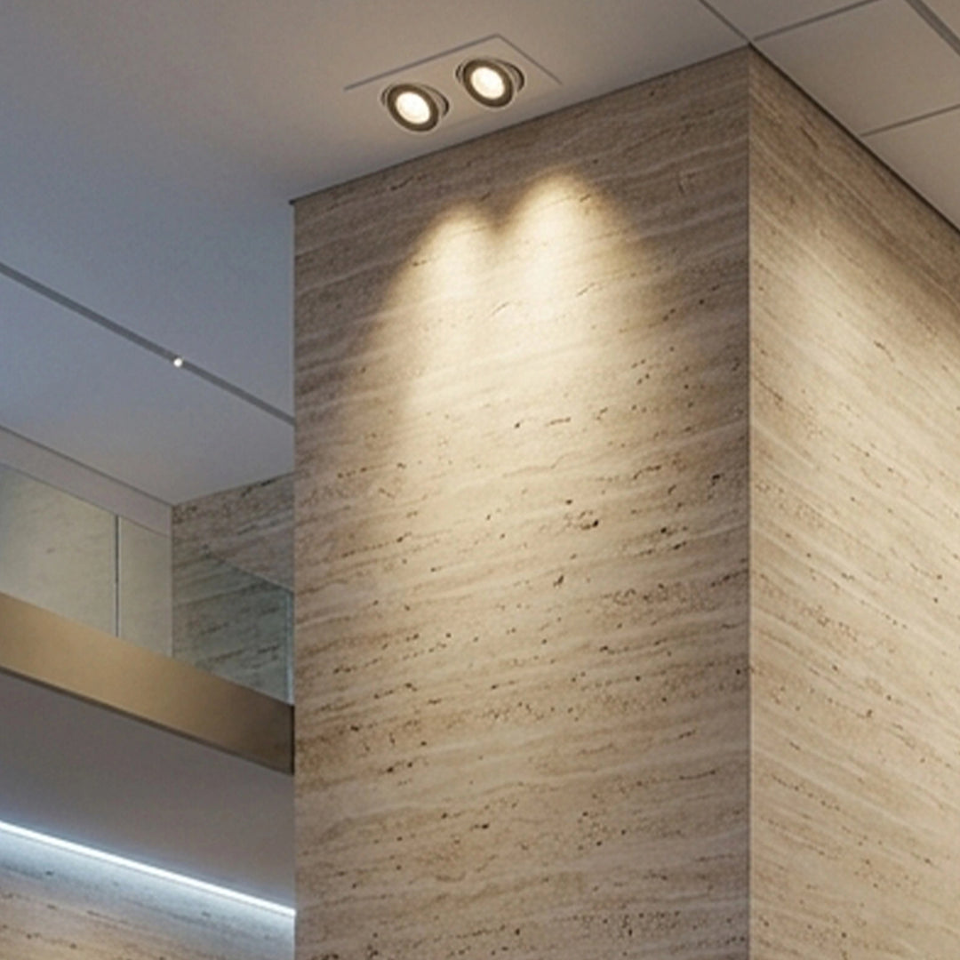 COB  2*7W /2  WH 190*95M  AN 18° 3000K- سبوت لايت