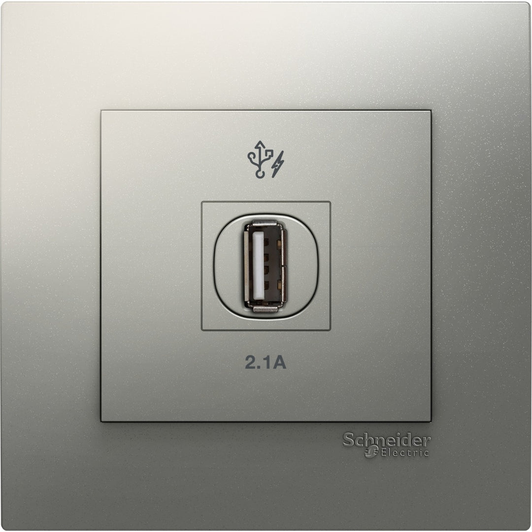 Firefly VIVACE 1 x 2.1A USB Charger - Silver