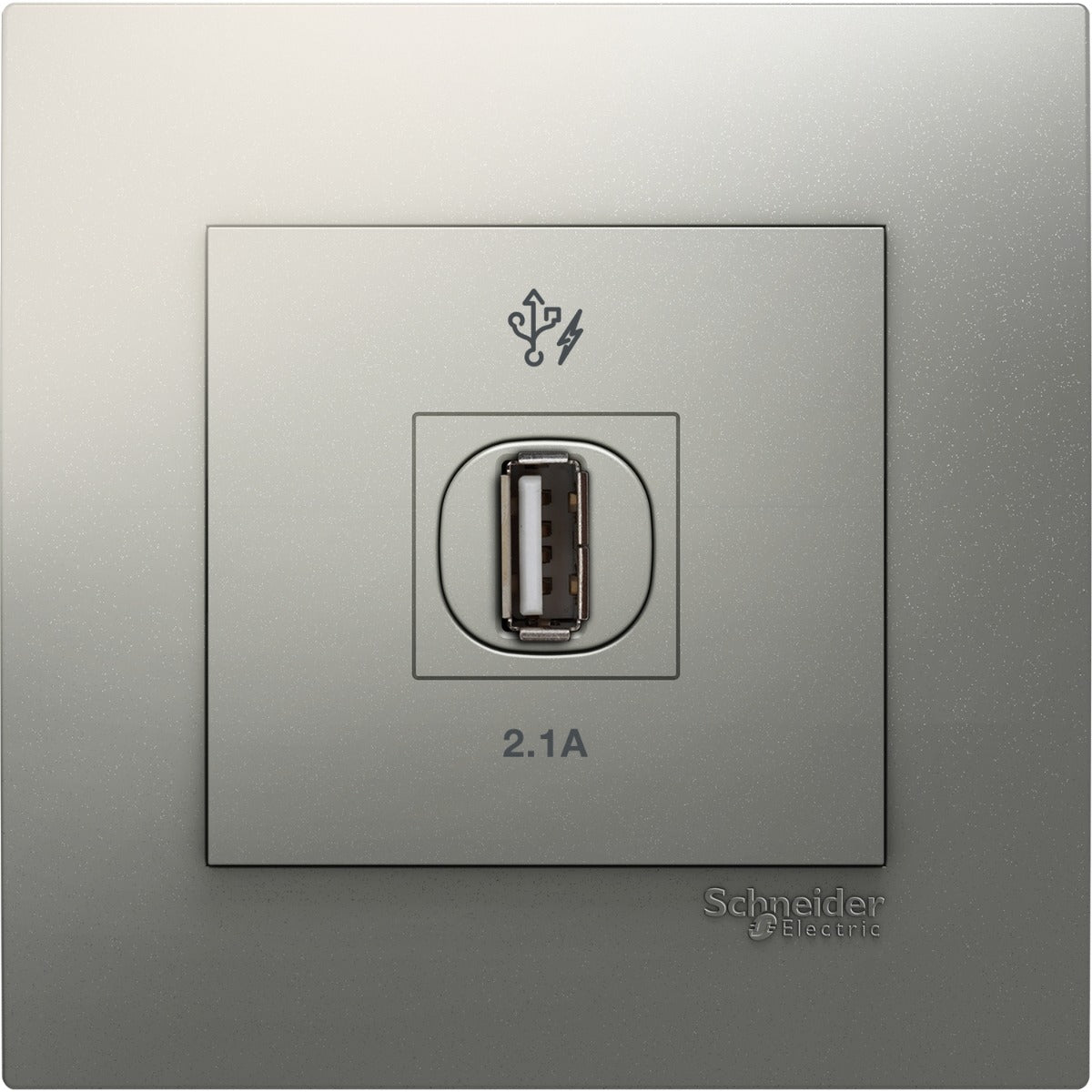 Firefly VIVACE 1 x 2.1A USB Charger - Silver
