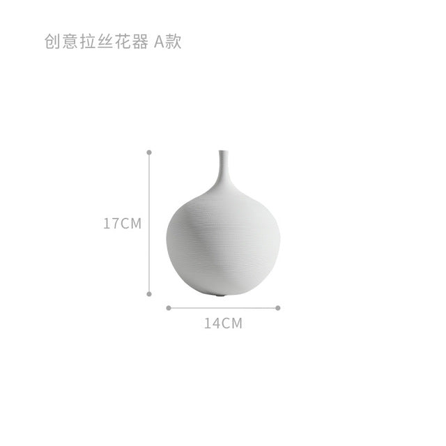 Firefly Claro Porcelain Vase H17cm - White