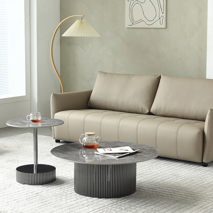 Firefly Eleanor Coffee Table - Black/Grey Marble