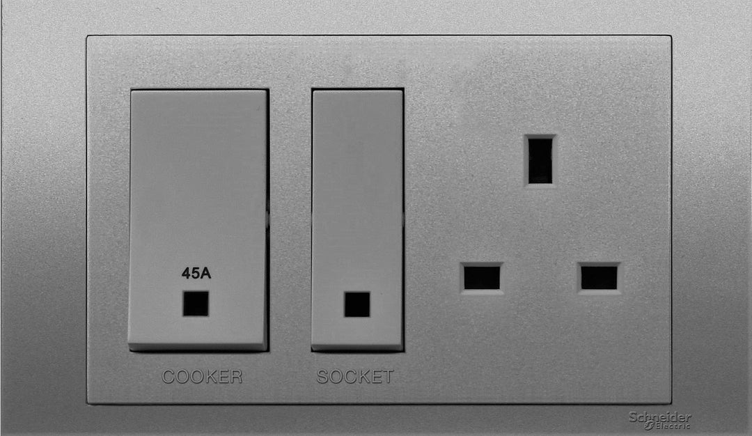 Firefly VIVACE 45A 250V Cooker Control Unit - Silver