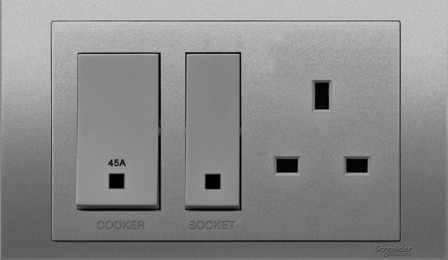 Firefly VIVACE 45A 250V Cooker Control Unit - Silver