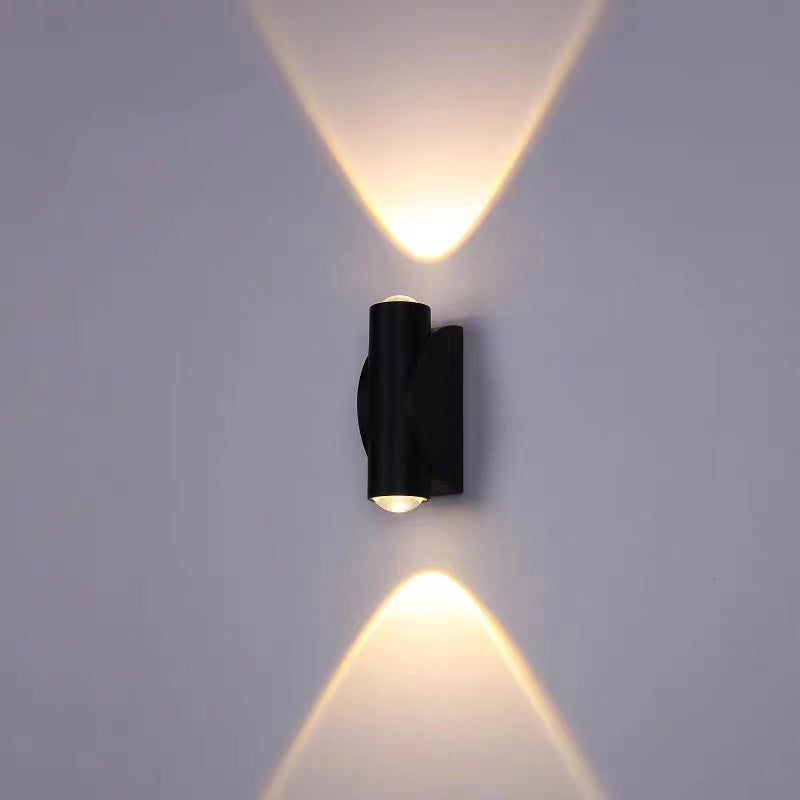OUTDOOR WALL LIGHT 1W*2 35*100*45mm 3000K IP65 BK ابليك