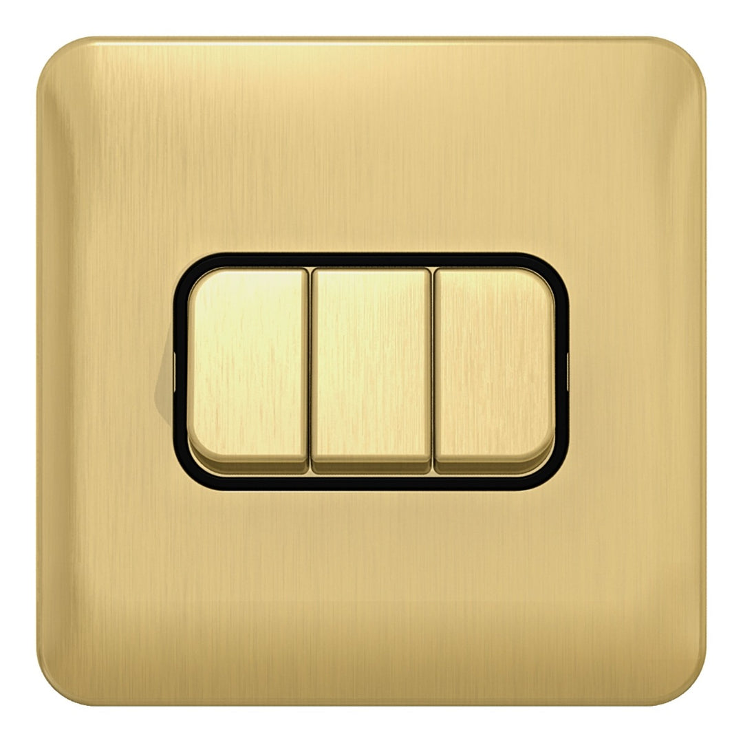 Lisse  10AX 3G 2W Switch BSB