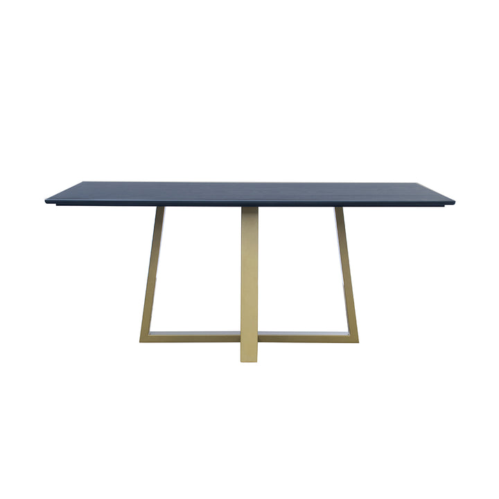 Bergen Dinng Table 180cm - Black/Gold