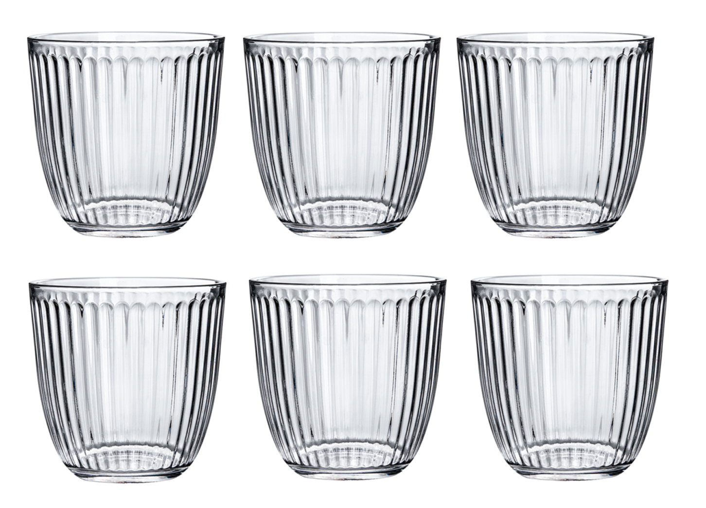 Firefly Inner Stripe Coffee Glass Large - 380ml (6 Pieces)