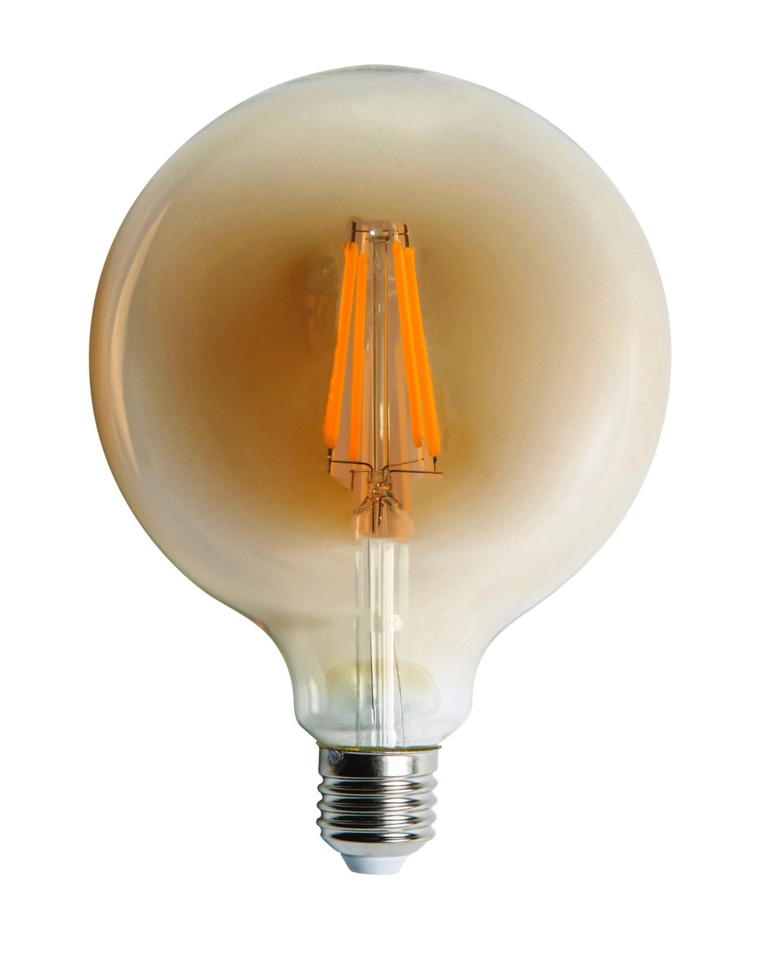 Firefly Filament Bulb G125 E27 4W DIM Amber Glass 