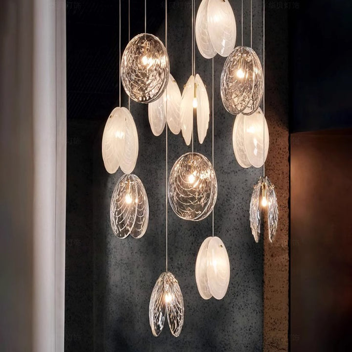 Firefly Pendant Lamp 12 Heads Chandelier G4×12Pcs - White
