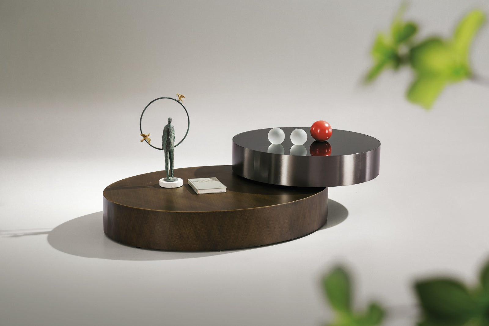 Firefly Yolanda Coffee Table Two Layers - Brown/Black