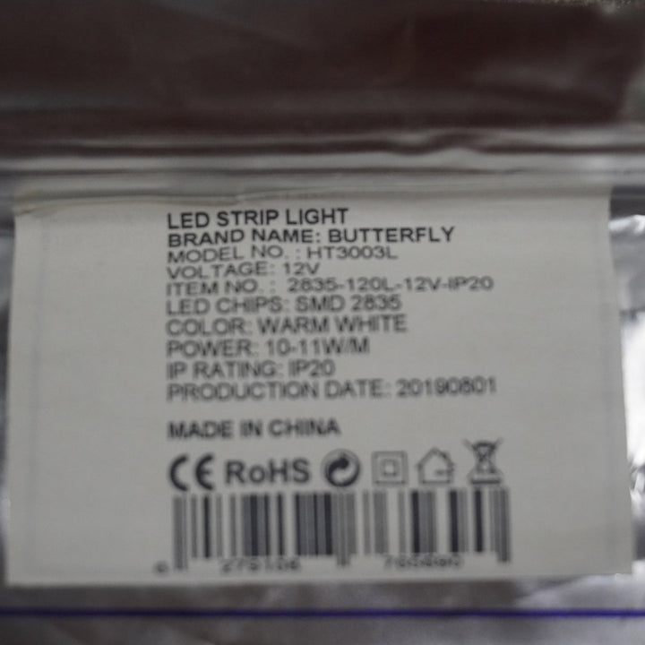 Firefly Strip Light LED 8mm Reel 5m - Warm White 