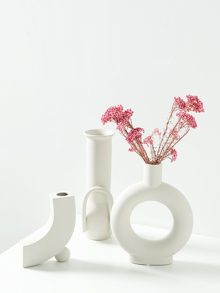Firefly Hanan Porcelain Vase 18×23cm - Off White