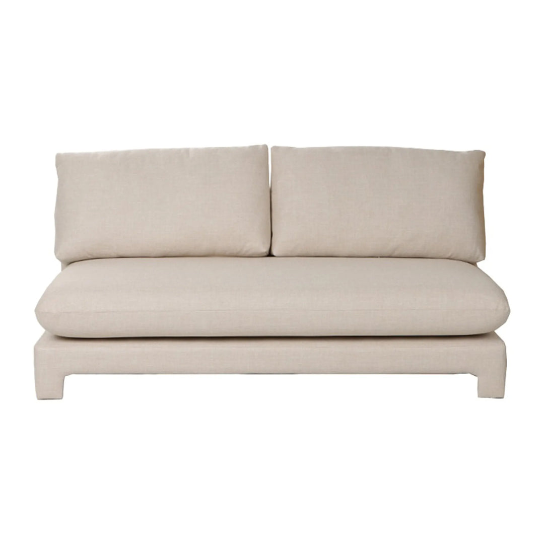 ESTHER 2 SEATER SOFA ARMLESS 160W X90D X78H CM BEIGE