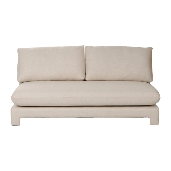 ESTHER 2 SEATER SOFA ARMLESS 160W X90D X78H CM BEIGE