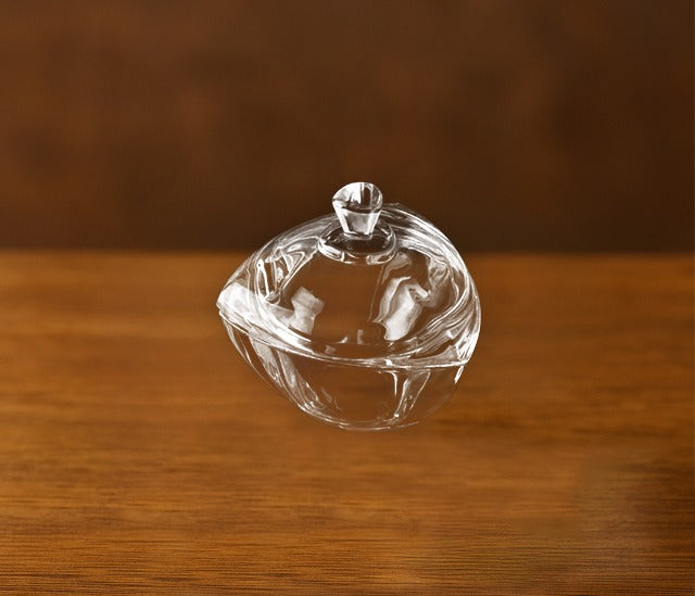 Jojo Sugar Pot - Transparent Glass