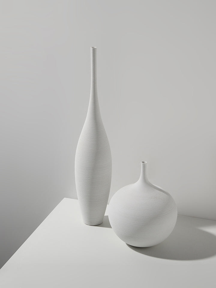 Firefly Claro Porcelain Vase H38cm - White
