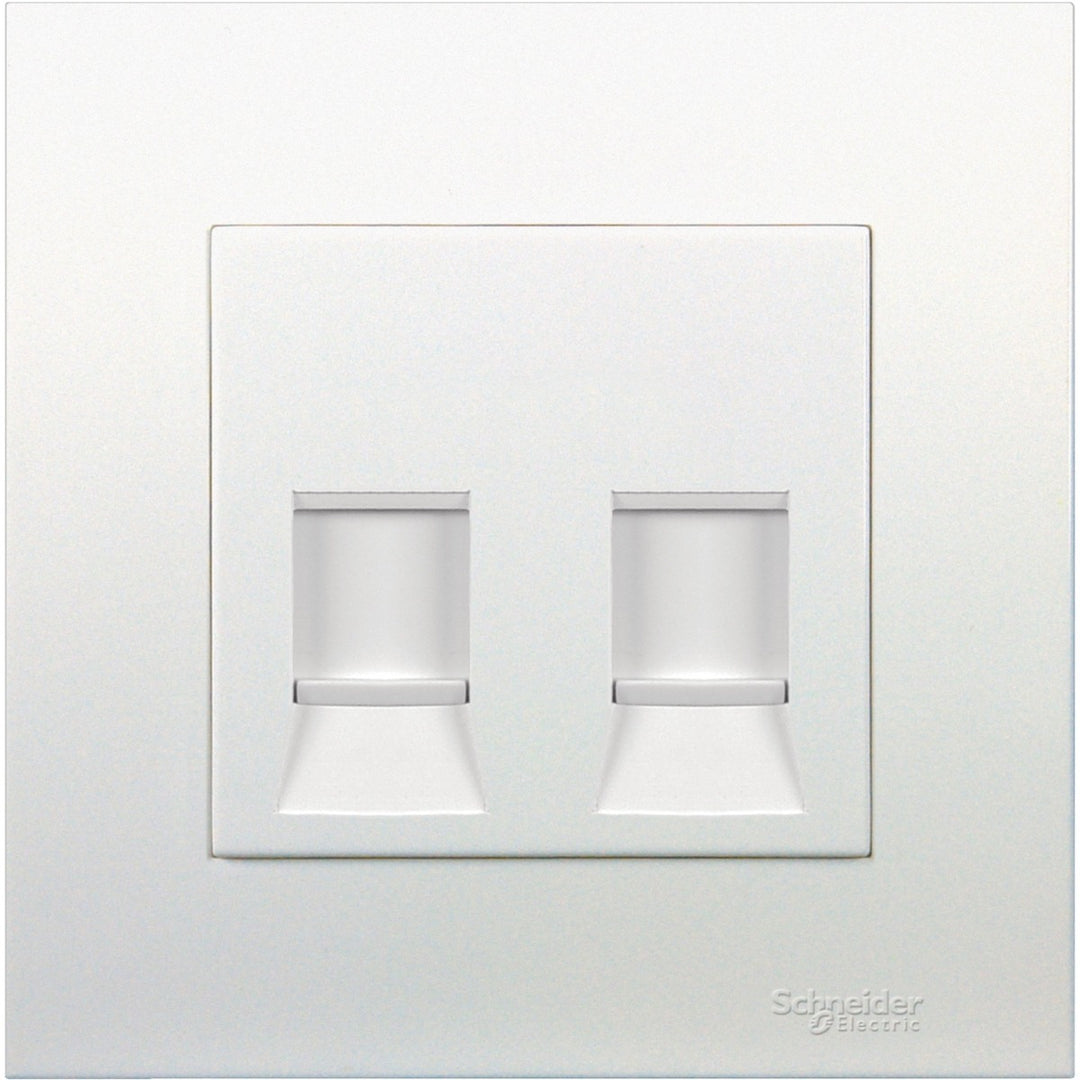 Firefly VIVACE 2G CAT 6 Data Outlet with Shutter - White