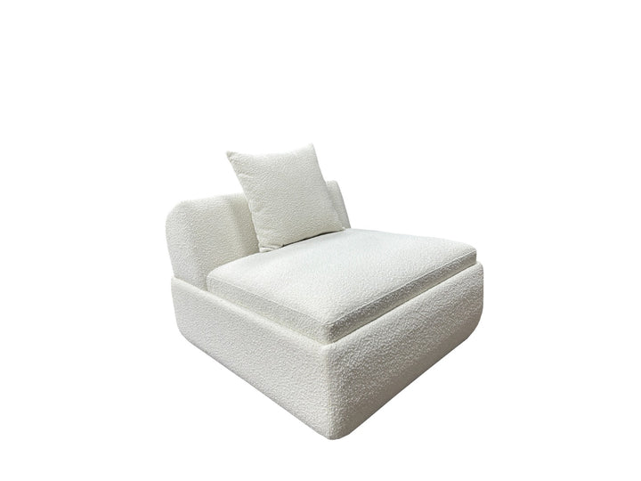 Venus 1 Seater Sofa 93cm - White
