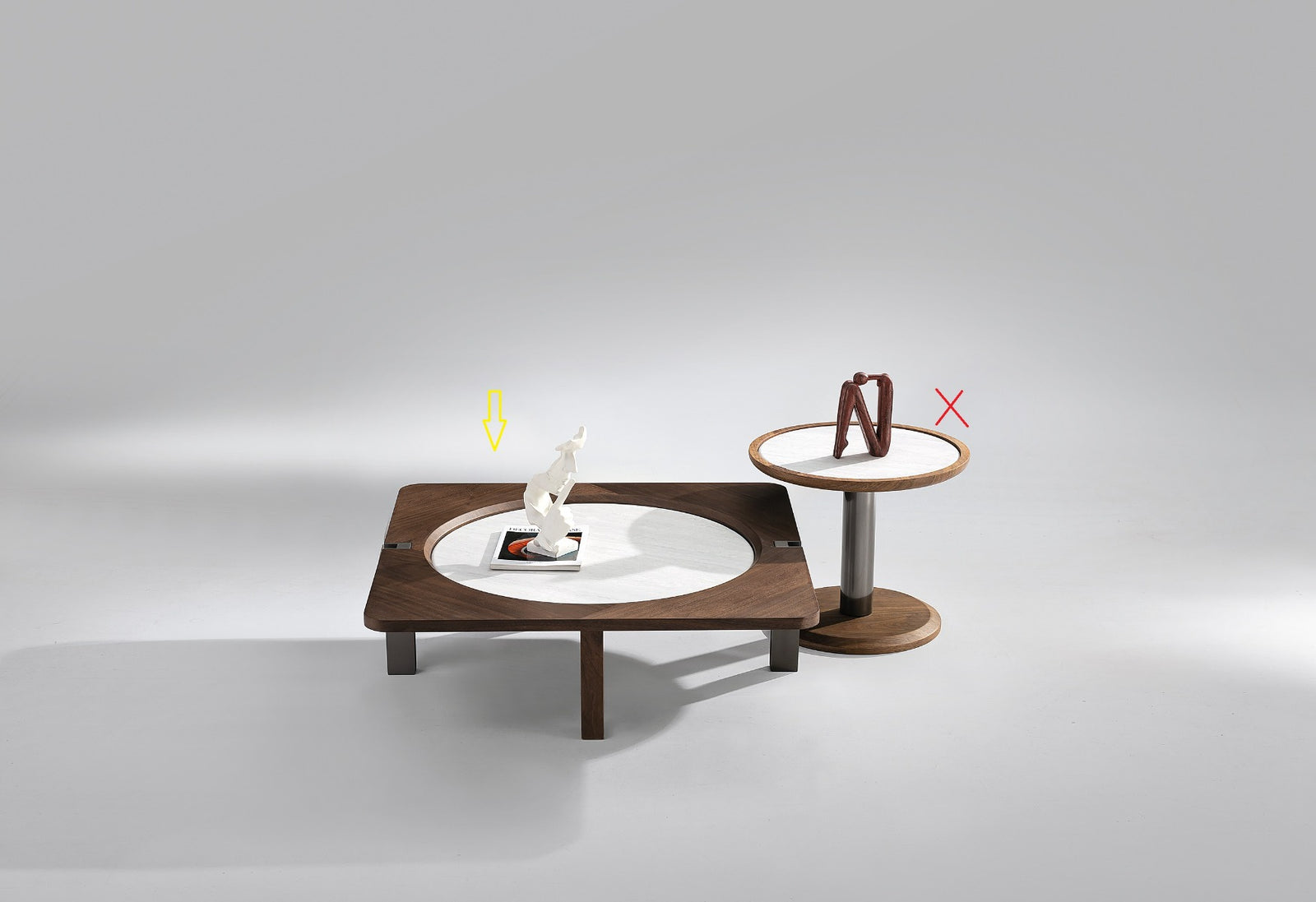 Firefly Velma Coffee Table - Brown/White