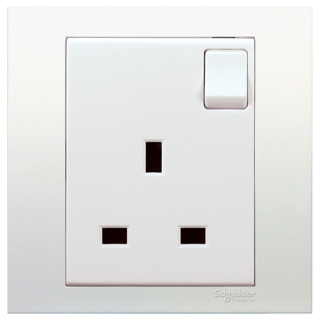 Firefly VIVACE 13A 250V 1G Switched Socket - White