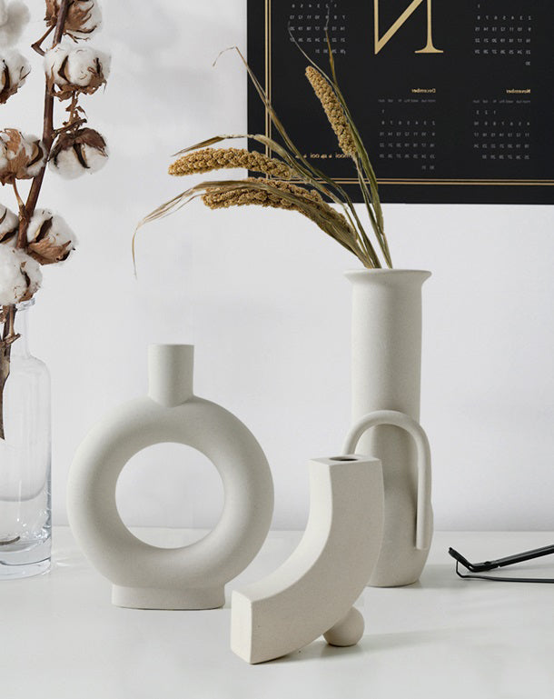 Firefly Hanan Porcelain Vase 18×23cm - Off White
