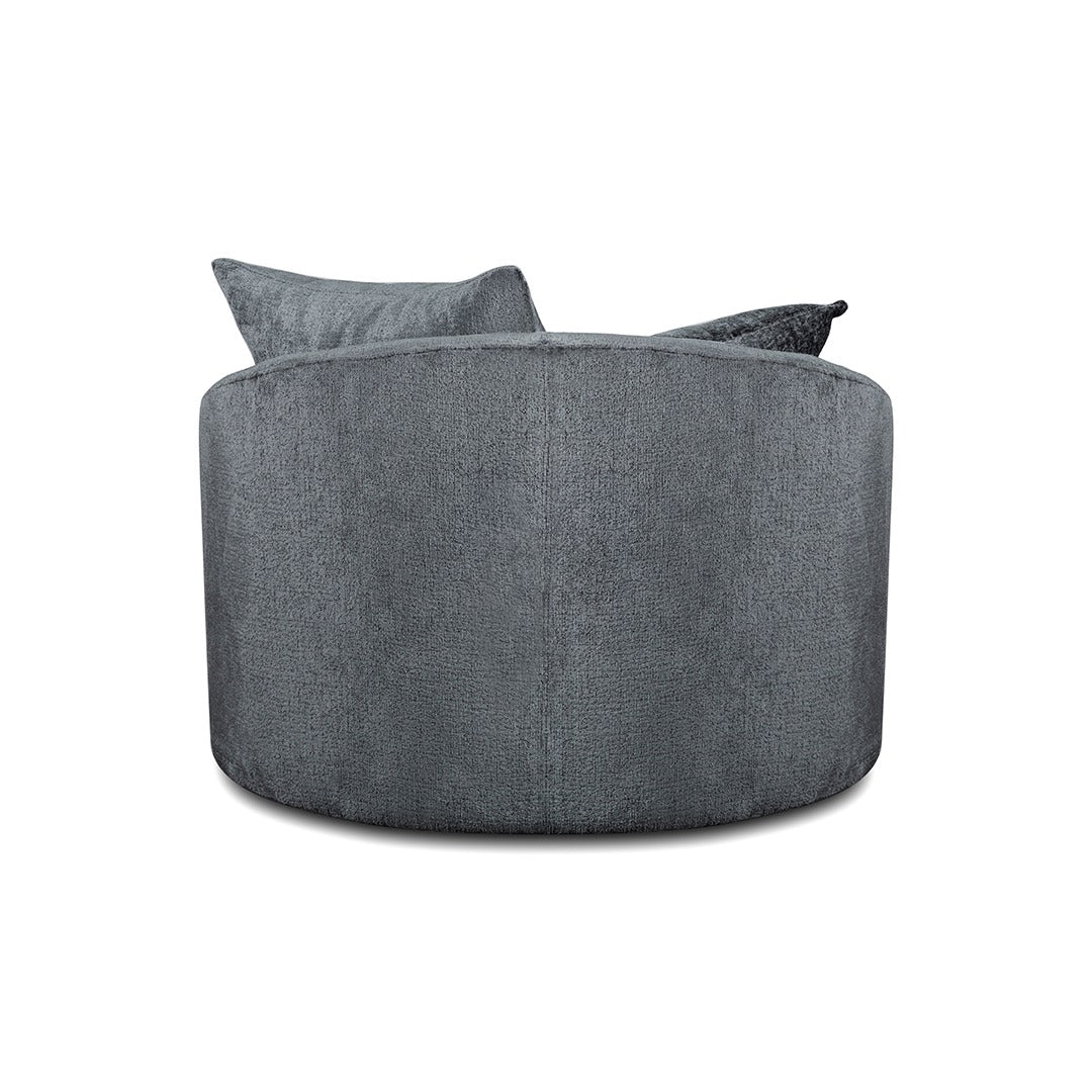SABRINA SWIVEL ARMCHAIR GREY