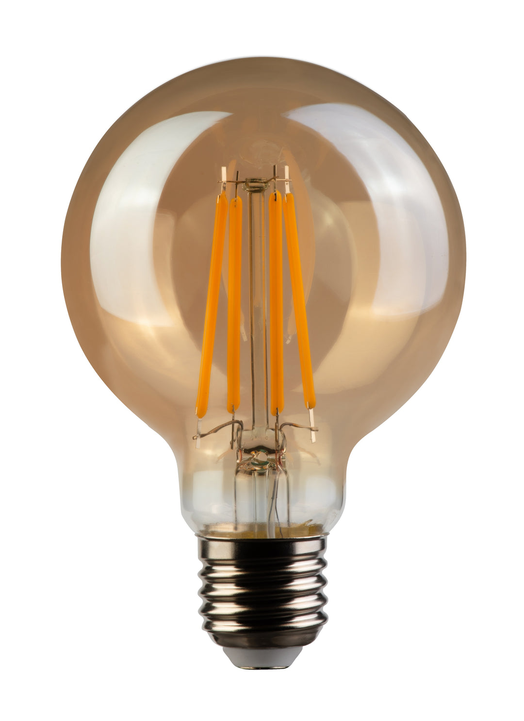 Firefly Filament Bulb G80 E27 4W DIM Amber Glass 