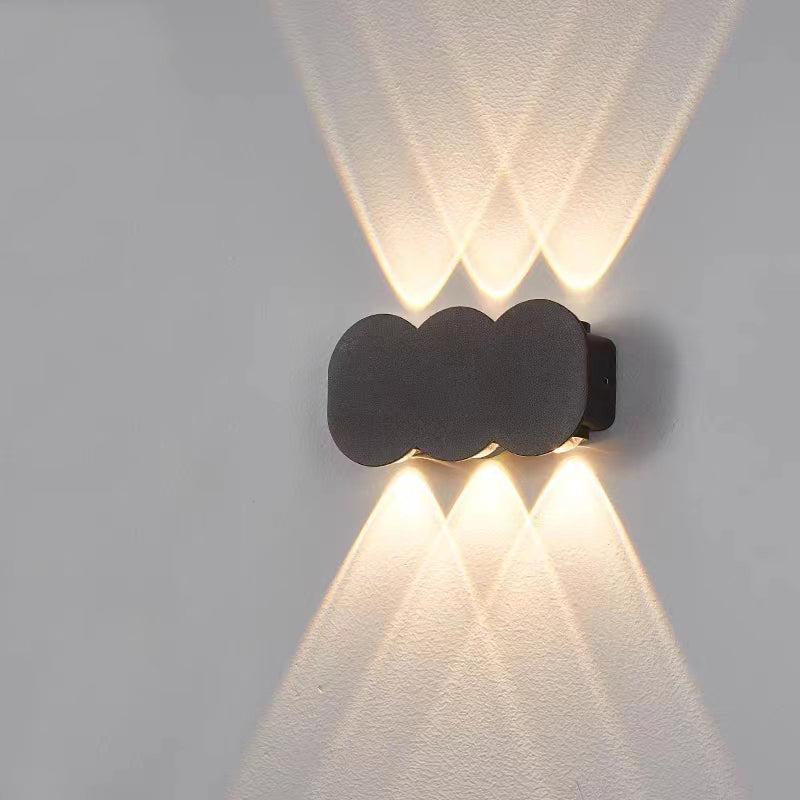 OUTDOOR WALL LIGHT 1W*6  155*80*35mm 3000K IP65 BK ابليك