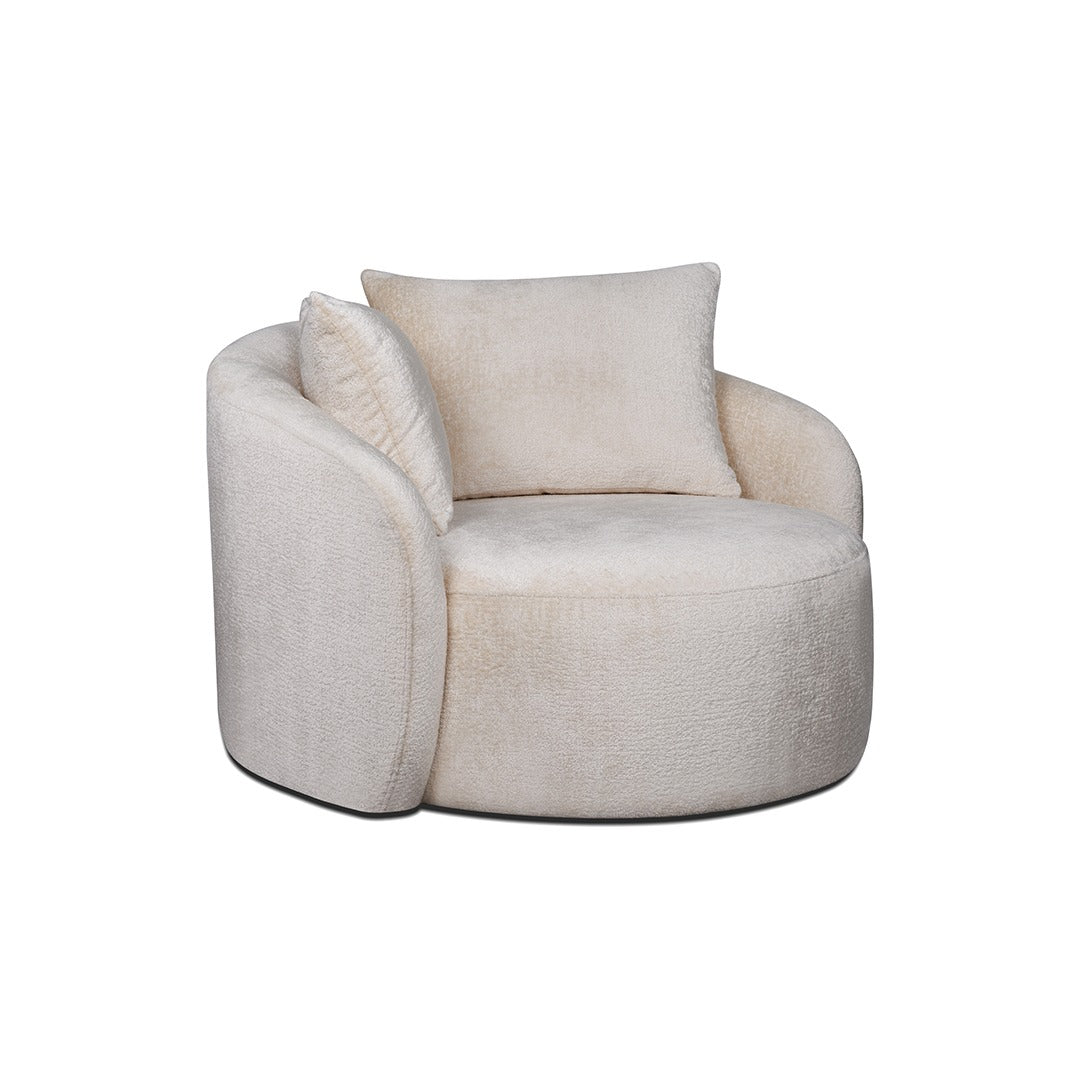 SABRINA SWIVEL ARMCHAIR BEIGE