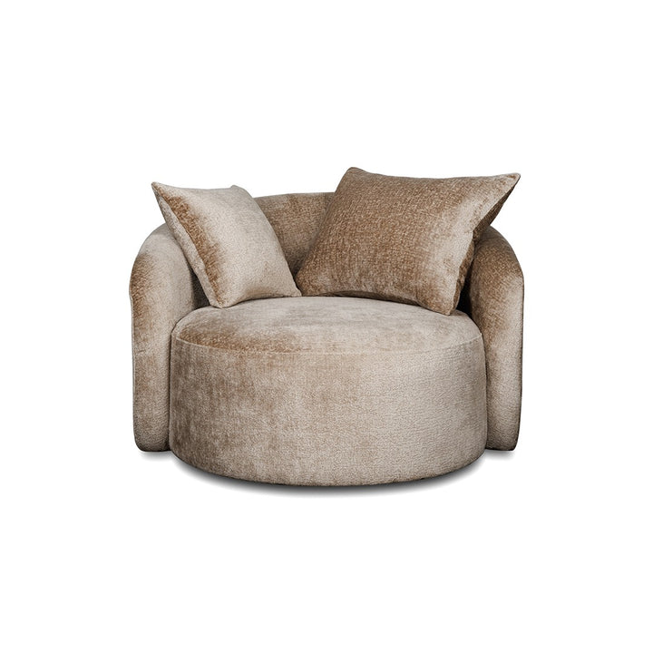 SABRINA SWIVEL ARMCHAIR BEIGE