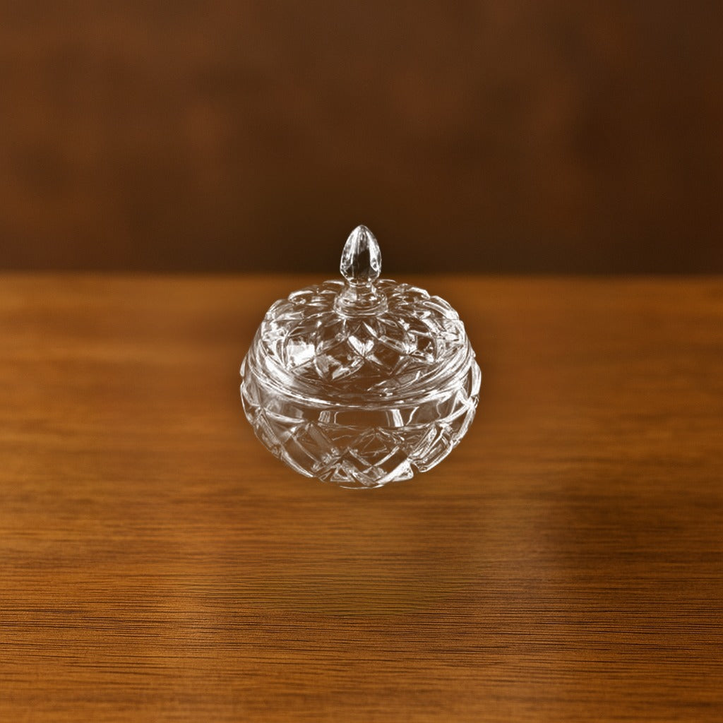 Jojo Small Sugar Pot - Transparent Glass
