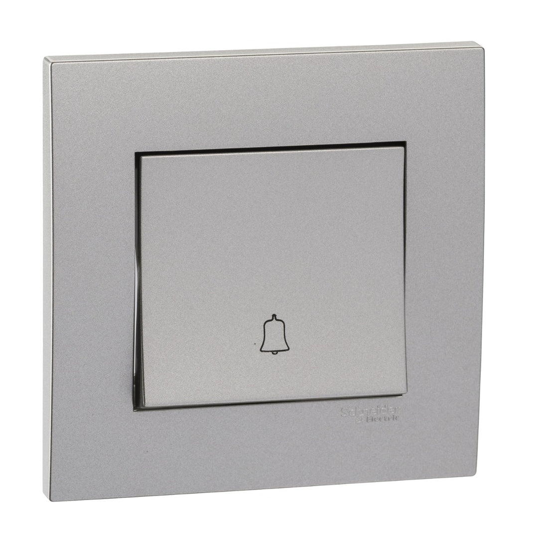 Firefly VIVACE 10A 250V Bell Press Switch - Silver