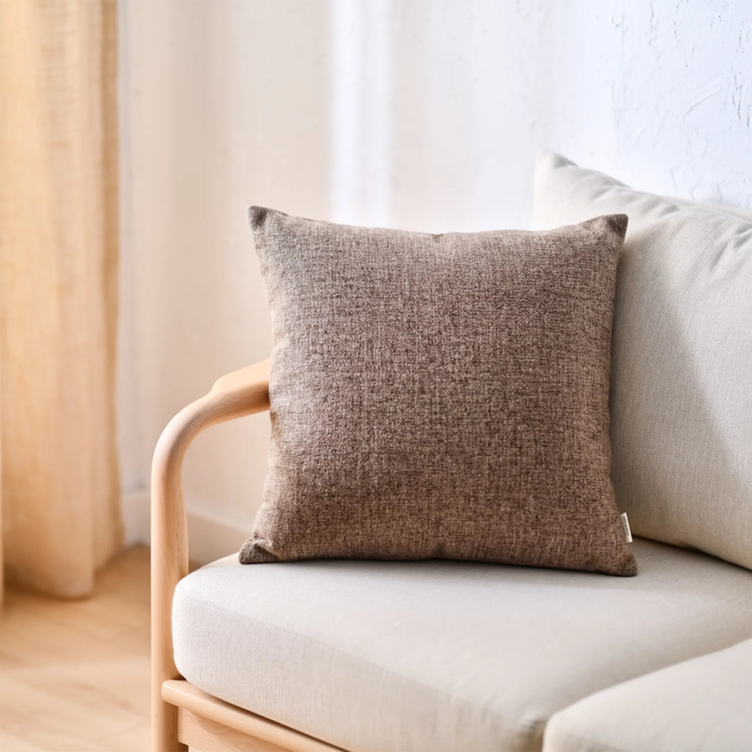 TWILL CUSHION 47CM X47CM GREYISH-BROWN