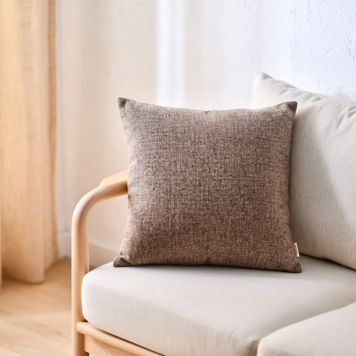 TWILL CUSHION 47CM X47CM GREYISH-BROWN