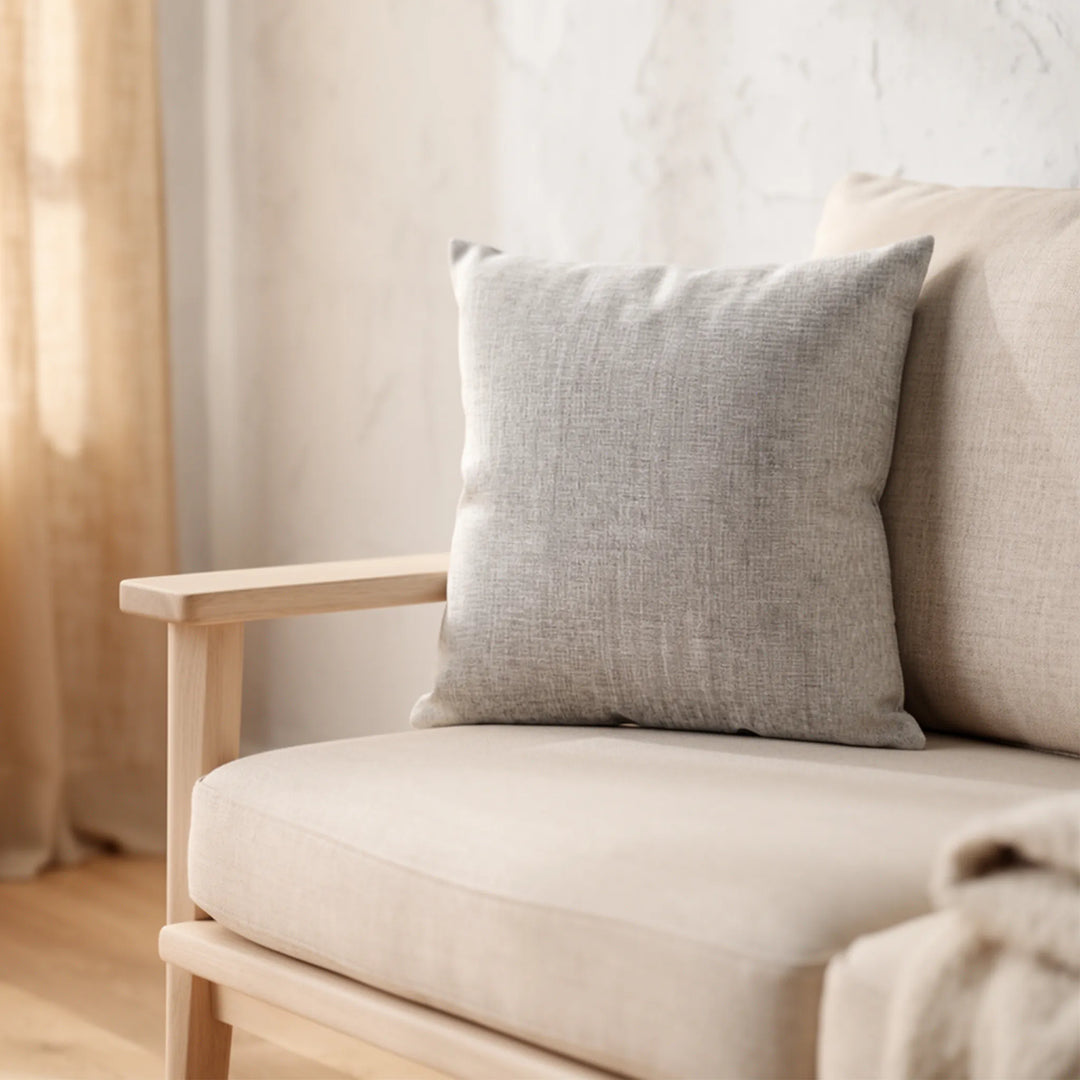 TWILL CUSHION  47CM X47CM WHITE وسادة