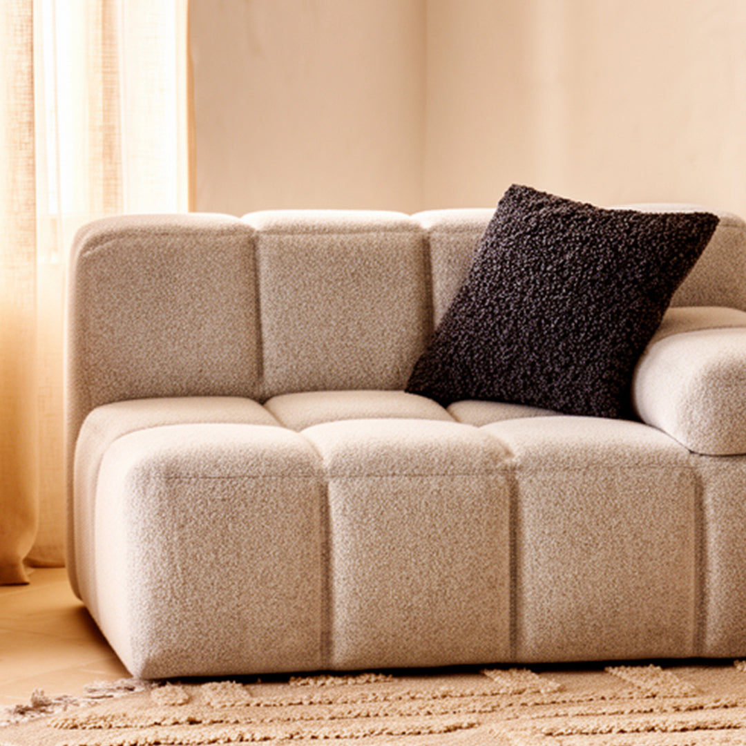 SILO LEFT ARM 1 SEATER SOFA Light Grey