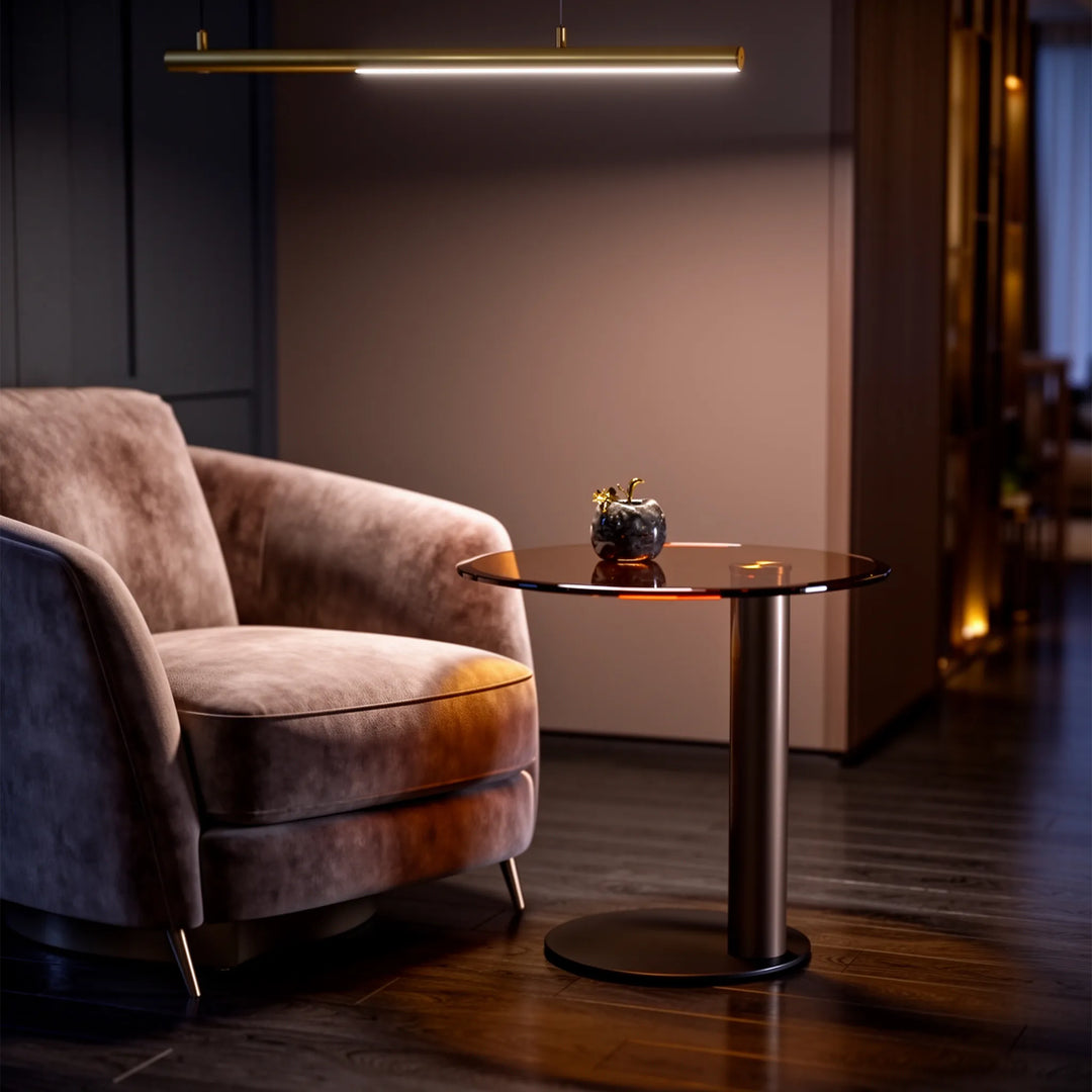 DION SIDE TABLE D55x50CM, AMBER