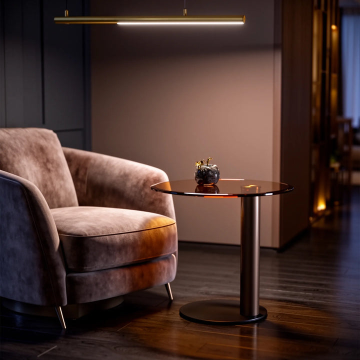 DION SIDE TABLE D55x50CM, AMBER
