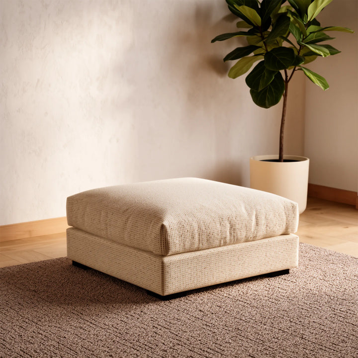 CAMILA POUF 102X102X44CM WHITE