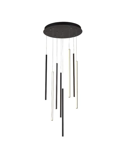HANGING LIGHT 75W SIZE D480MM(CANOPY)*1000MM 550MM*8PCS BLACK